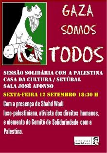 Setúbal - Associação José Afonso Solidariedade com a população da Palestina