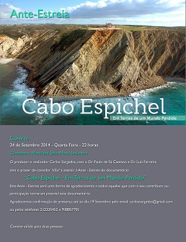 Sesimbra - O Cinema como forma de «protesto» ou de «esclarecimento politico» ao Estado Português Ante Estreia doc «Cabo Espichel - Em Terras de Um Mundo Perdido»