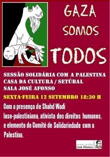 Setúbal - Associação José Afonso Solidariedade com a população da Palestina