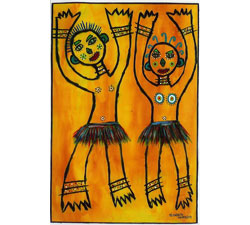 Da artista barreirense Elizabeth Caíres Exposição “Pintura Etnográfica” no Espaço J