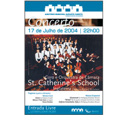 Concerto no Auditório Augusto Cabrita Coro e Orquestra de Câmara St. Catherine’s School