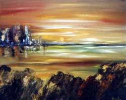 No Posto de Turismo da Moita Exposição de Pintura de Rosa Fernandes