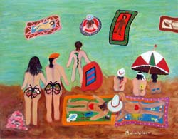 Pintura Naïf no Estoril