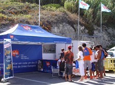 Nas praias de Sesimbra e Carcavelos Medição de monóxido de carbono