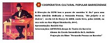 Cooperativa Cultural Popular Barreirense Noite Literária dedicada a Fernando Pessoa