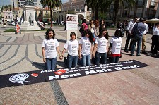 Manifestação em Setúbal contra Violência doméstica "Venha dizer connosco bem alto NUNCA MAIS!”