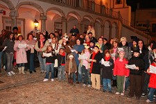 Festa no Centro Histórico de Palmela População canta as Janeiras no Dia de Reis