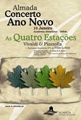 Grande Concerto de Ano Novo no Município de Almada As Quatro Estações de Vivaldi e de Piazzola e Bachianas Brasileiras de Villa-Lobos