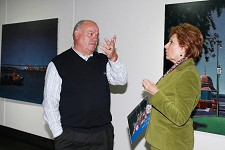 Maria Cavaco Silva visita a exposição «A minha Lisboa» de Jacinto Luís
