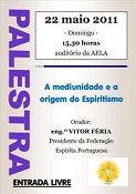 Palestra pública em Setúbal A mediunidade e a origem do Espiritismo