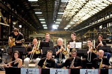 No Fórum Cultural na Baixa da Banheira - Moita Concerto de Ano Novo com Big Band da Escola de Jazz do Barreiro