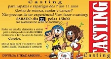 CASTING no Seixal Para rapazes e raparigas dos 7 aos 11 anos para GRUPO MUSICAL "AS CORES"