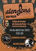 Festival de música de Ferreira do Alentejo AlenSons Pop/Rock no dia 14 de Abril
