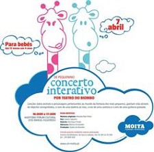 Fórum Cultural – Baixa da Banheira na Moita Projeto “De Pequenino” apresenta concerto interativo para bebés
