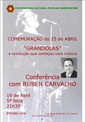 Ruben de Carvalho no Barreiro «GRANDOLAS» a Revolução que Começou com Música