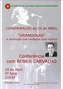 Ruben de Carvalho no Barreiro «GRANDOLAS» a Revolução que Começou com Música