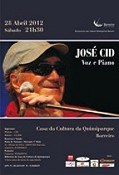 "Voz e Piano" espetáculo de José Cid no Barreiro na Casa da Cultura da Quimiparque dia 28 de Abril