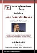João César das Neves no Montijo Conferência sobre a situação das finanças públicas do país