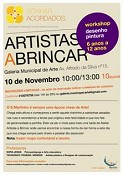 WORKSHOP DE DESENHO E PINTURA NO BARREIRO DIA 10 DE NOVEMBRO