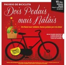 Ciclo passeio solidário «Dois Pedais, Mais Natais» em Almada