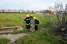 Barreiro SUL e SUESTE’13 – Simulacro de Acidente Ferroviário Multivítimas Pôr em prática valências de salvamento e desencarceramento ferroviário