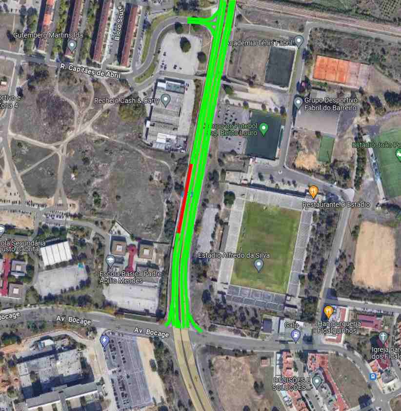 Aberta a circulação rodoviária no troço do IC 21 nas duas vias Supressão pontual da via da direita mantida até ao final da próxima semana.