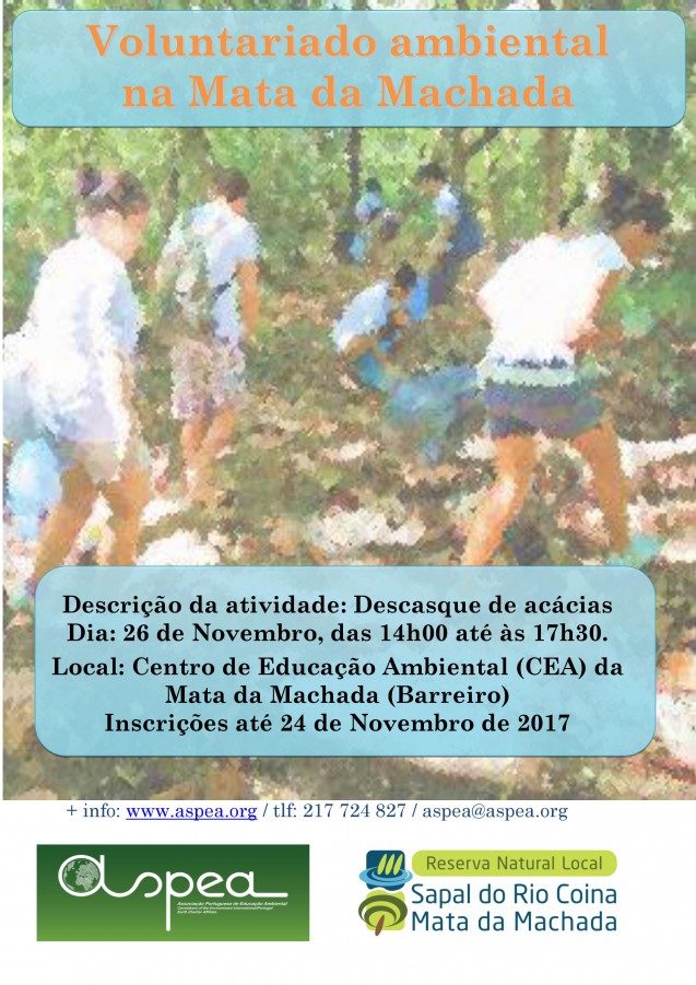 Bioblitz domingo no Centro de Educação Ambiental da Mata da Machada e Sapal do Coina.