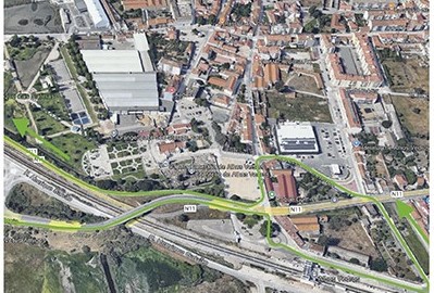 Moita - Obra de requalificação do Largo da Misericórdia em Alhos Vedros Trânsito interdito até 31 de agosto . TC Barreiro altera percurso
