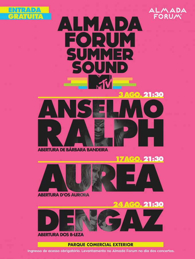 FORUM SUMMER SOUND BY MTV’ TRAZ A CANTORA AUREA AO ALMADA FORUM AUREA TRAZ CONCERTO IMPERDÍVEL AO ALMADA FORUM JÁ NA PRÓXIMA SEMANA