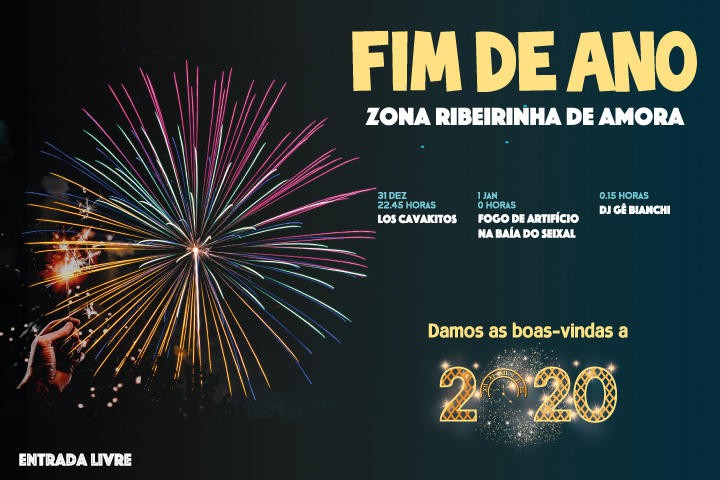 Seixal brinda a 2020 com música e fogo de artifício Um programa de passagem de ano para toda a família