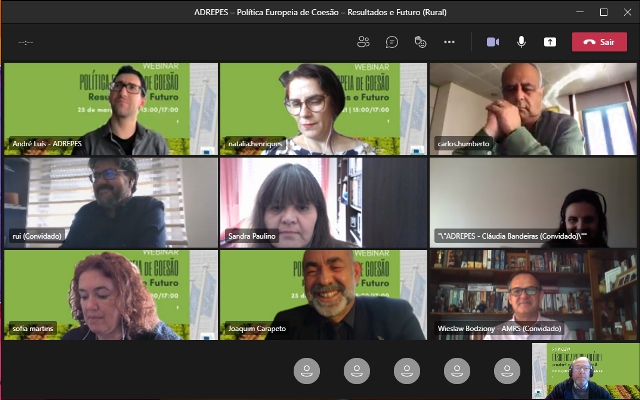 Webinars promovidos pela ADREPES - Associação de Desenvolvimento Regional da Península de Setúbal Sobre Política Europeia de Coesão – Resultados e Futuro