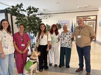 BARREIRO - Unidade Local de Saúde do Arco Ribeirinho Projeto «Dr. Dog» iniciou esta manhã as visitas ao Serviço de Pediatria
