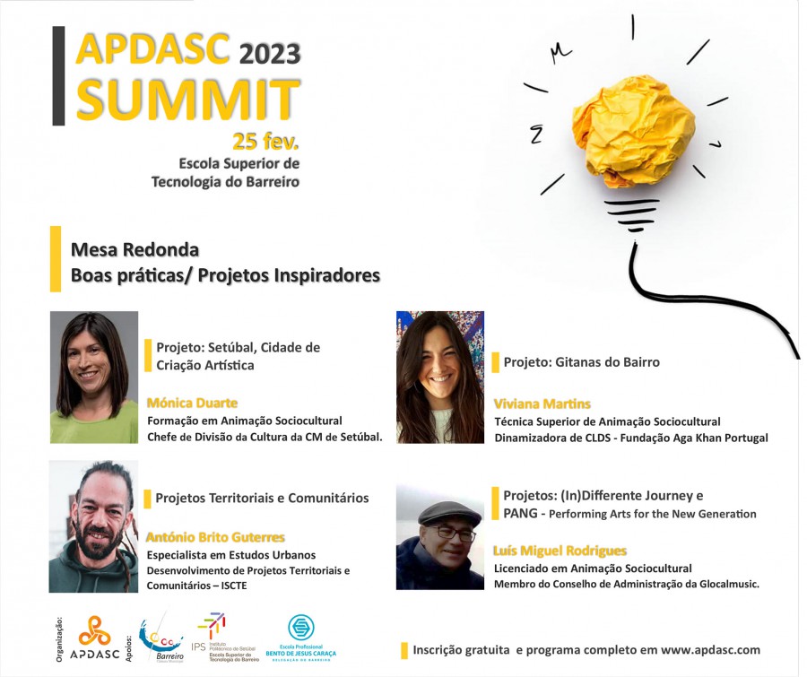 Na Escola Superior de Tecnologia no Barreiro APDASC SUMMIT 2023 uma iniciativa de Animação Sociocultural