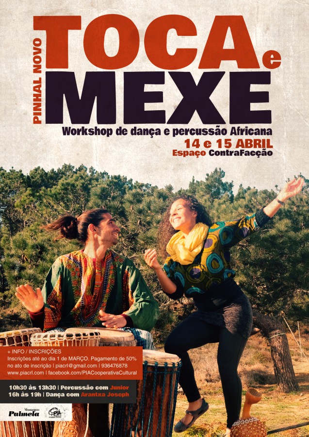 Palmela - Workshop de Dança e Percussão Africana No Espaço Contrafacção em Pinhal Novo