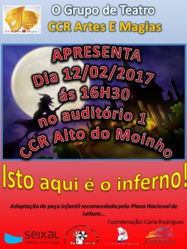 Seixal - CCR Artes e Magias estreia nova peça «Isto aqui é o Inferno!» no próximo domingo
