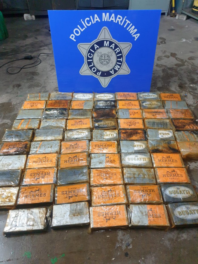 No porto de Sines Polícia Marítima apreende 60kg de droga