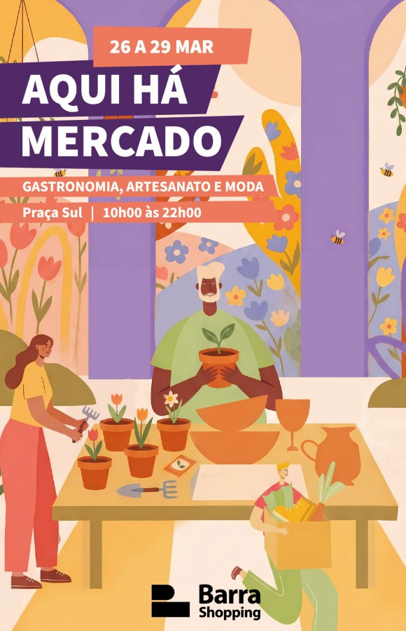 BARREIRO - No Barra Shopping de 26 a 29 de março «Aqui Há Mercado: 2.ª edição com gastronomia, artesanato e moda