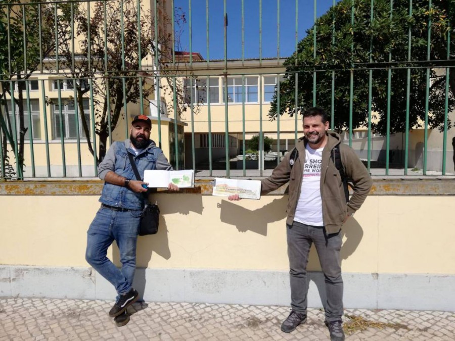 Urban Sketchers Barreiro (a)Riscar o Património na Escola Secundária Alfredo da Silva.