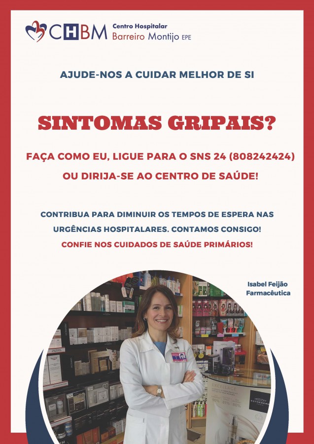 Centro Hospitalar Barreiro Montijo DESENVOLVE CAMPANHA DE SENSIBILIZAÇÃO NESTE INVERNO