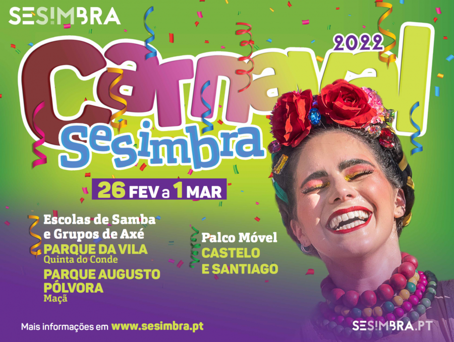 Sesimbra comemora Carnaval Espetáculos simbólicos organizados pelas escolas de Samba e Grupos de Axé