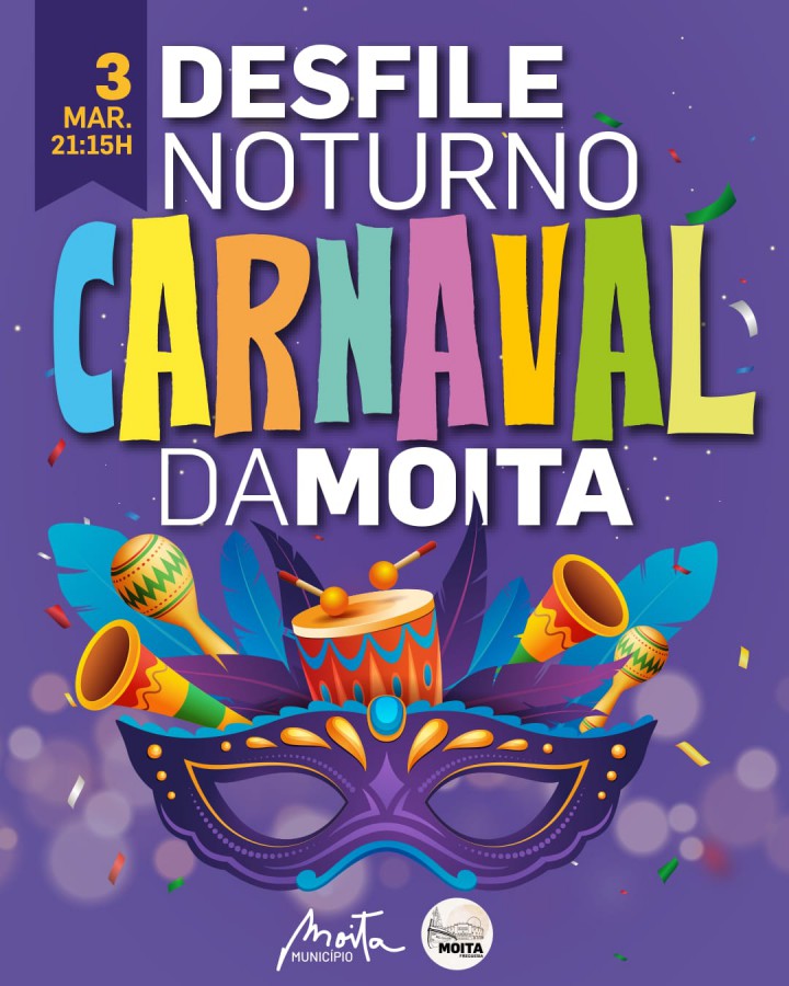 No próximo dia 3 de março. Moita vai ter o seu Carnaval noturno
