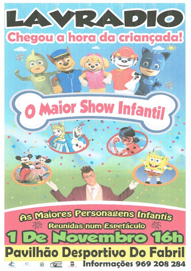 No Pavilhão do Grupo Desportivo Fabril do Barreiro O maior show Infantil