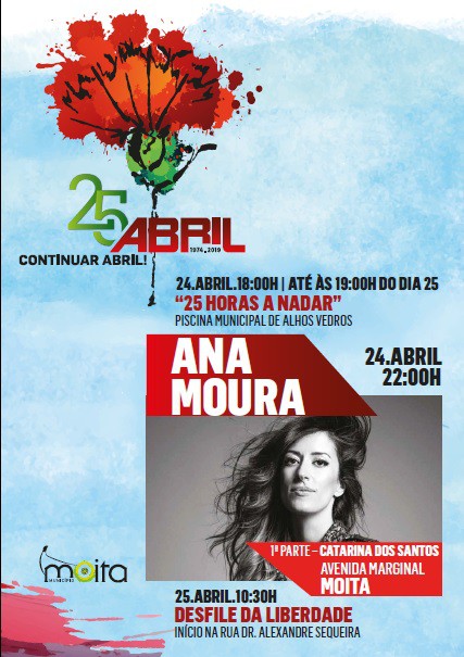 Concerto com Ana Moura na Avenida Marginal Concelho da Moita comemora Abril