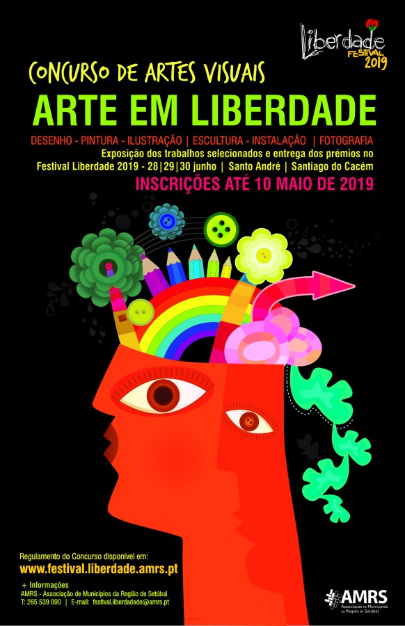 Setúbal - Concurso de artes visuais «Arte em Liberdade» Os trabalhos selecionados serão expostos no Festival Liberdade 2019