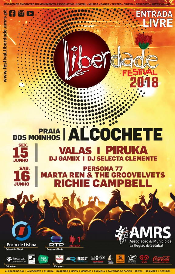 Na Praia dos Moinhos em Alcochete Festival Liberdade 2018