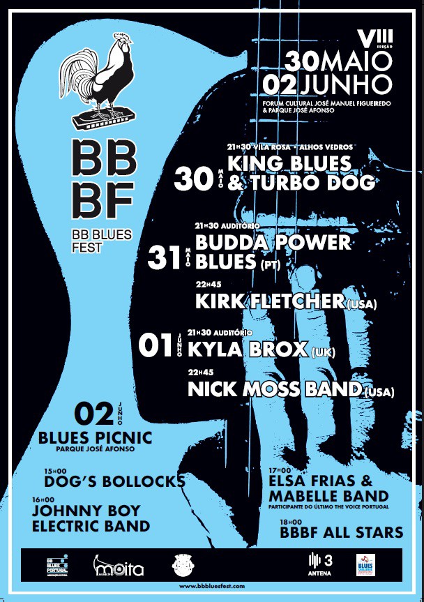 Moita - Os melhores nomes do blues português e internacional BB Blues Fest regressa à Baixa da Banheira