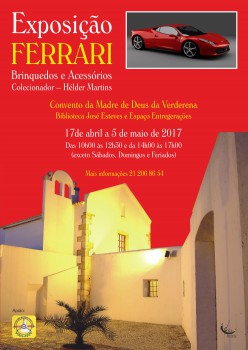 Barreiro - Exposição «Ferrari» Brinquedos e acessórios do colecionador Hélder Martins.