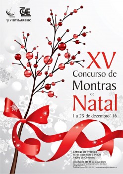 Concurso de Montras de Natal - Barreiro As inscrições, gratuitas, podem ser efetuadas até 28 de novembro