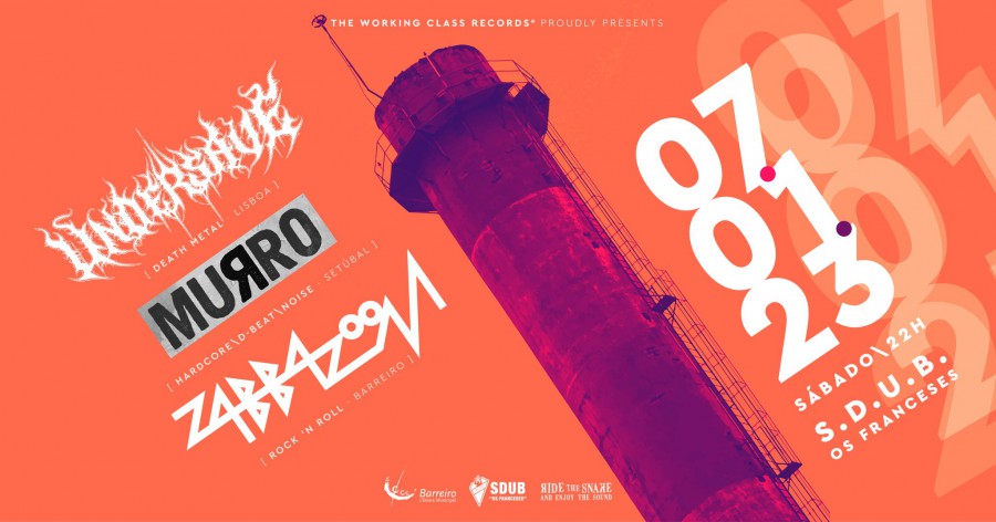 Com 3 bandas em concerto na SDUB «Os Franceses» Apresentação da «The Working Class Records» . Dia 7 de janeiro - 22h00