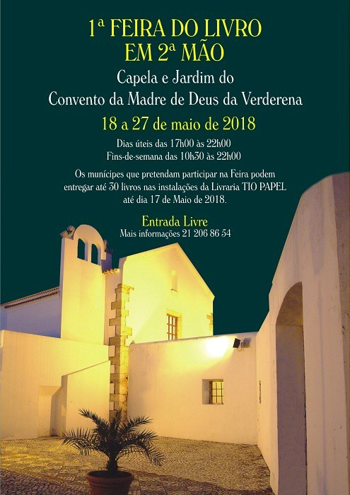 Feira do Livro em segunda mão do Barreiro No Convento Madre de Deus da Verderena